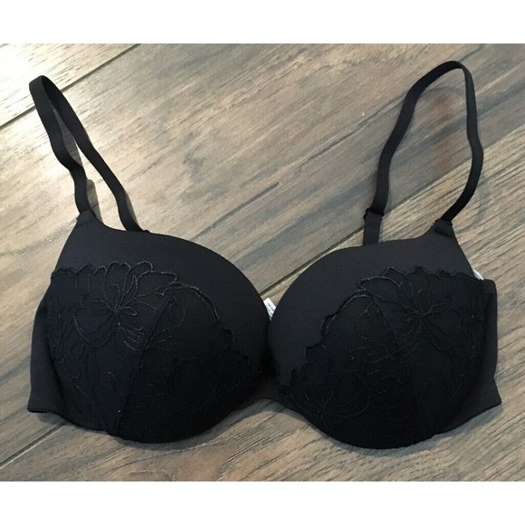 Maidenform Self Expressions Women's Natural Boost Push Up Bras 34C black 3201 - Picture 4 of 12